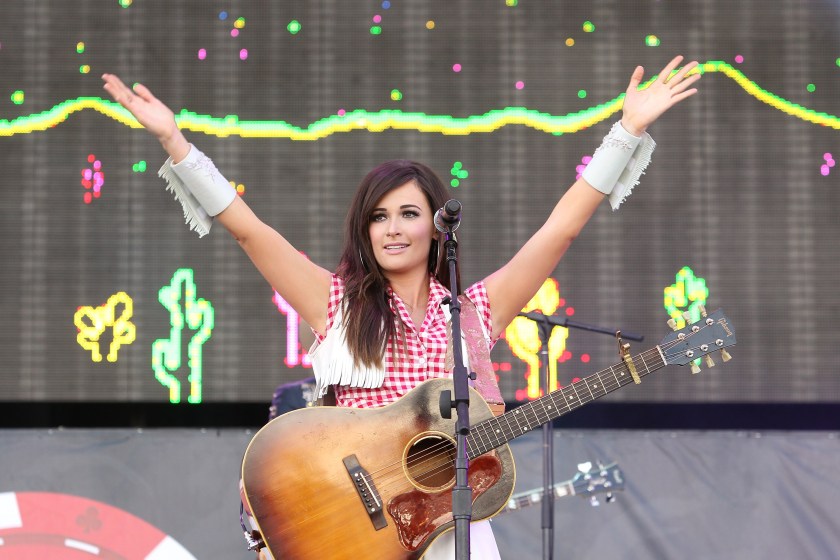 LAS VEGAS, NV - SEPTEMBER 20: Kacey Musgraves performs onstage during the 2014 iHeart Radio Music Festival Village held at The Lot at MGM Grand Resort and Casino on September 20, 2014 in Las Vegas, Nevada. 