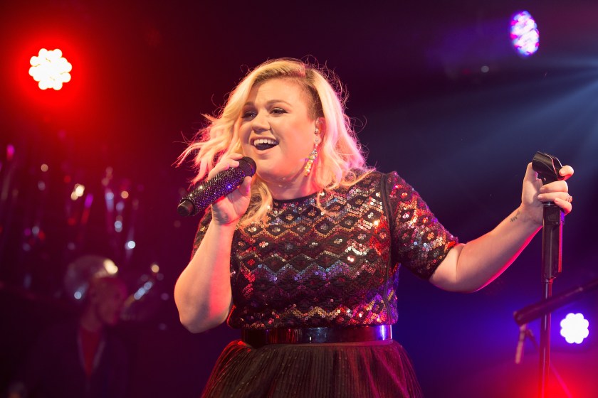 LONDON, UNITED KINGDOM - FEBRUARY 14: Kelly Clarkson performs on stage at G-A-Y on February 14, 2015 in London, England.
