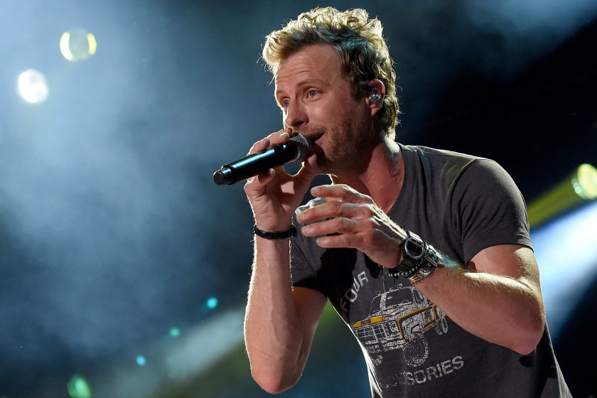 NASHVILLE, TN - JUNE 09: Singer Dierks Bentley performs onstage during 2016 CMA Festival - Day 1 at Nissan Stadium on June 9, 2016 in Nashville, Tennessee.