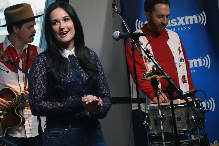 NASHVILLE, TN - NOVEMBER 16: Kacey Musgraves performs songs from her Christmas album "A Very Kacey Christmas" At The SiriusXM Studios In Nashville; Performance To Air On The Highway Channel on November 16, 2016 in Nashville, Tennessee. 