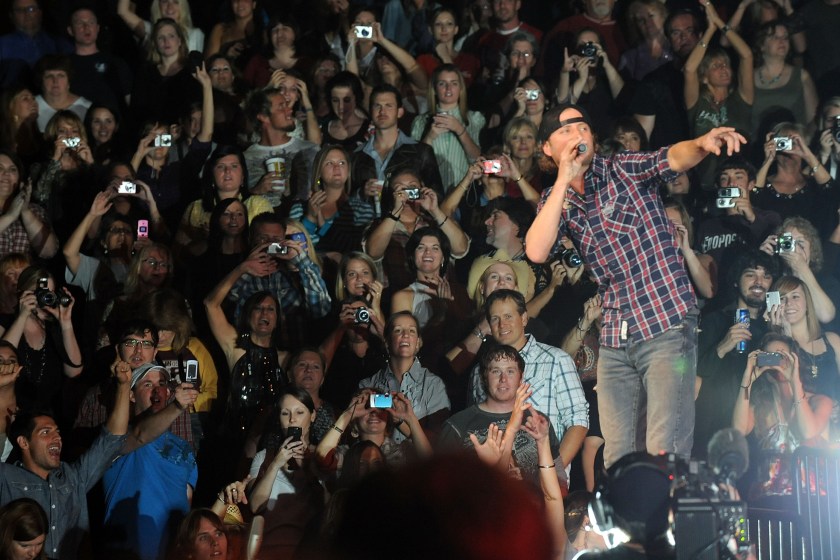NASHVILLE, TN - OCTOBER 13: Dierks Bentley performs onstage at the "We're All For The Hall" benefit concert for the Country Music Hall of Fame at the Sommet Center on October 13, 2009 in Nashville, Tennessee.