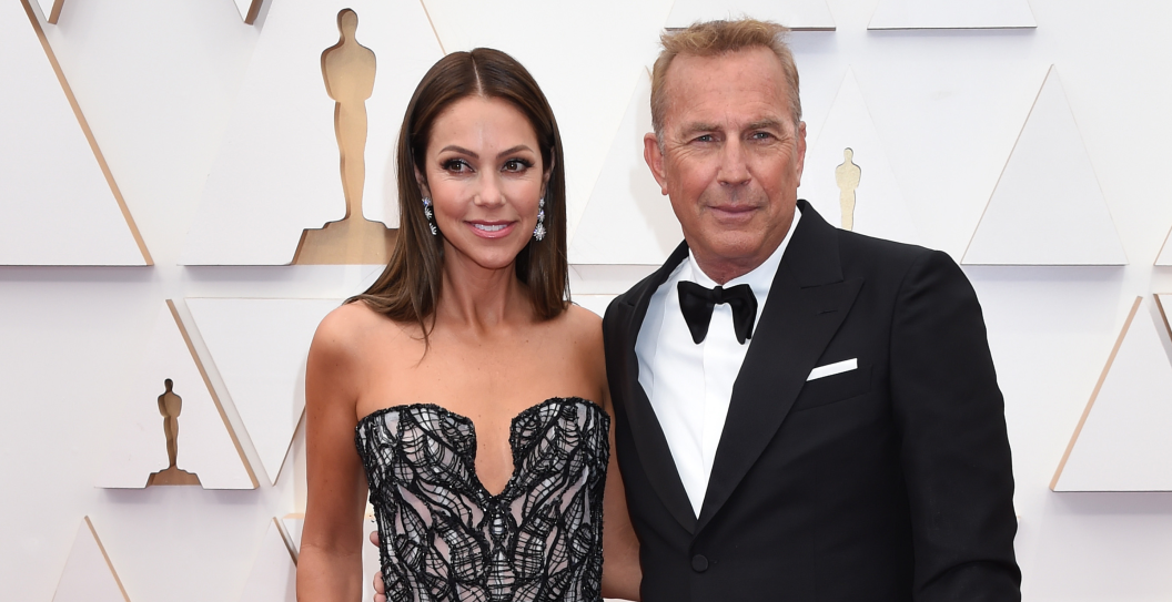 Christine Baumgartner and Kevin Costner at the 94th Academy Awards held at Dolby Theatre at the Hollywood & Highland Center on March 27th, 2022 in Los Angeles, California.
