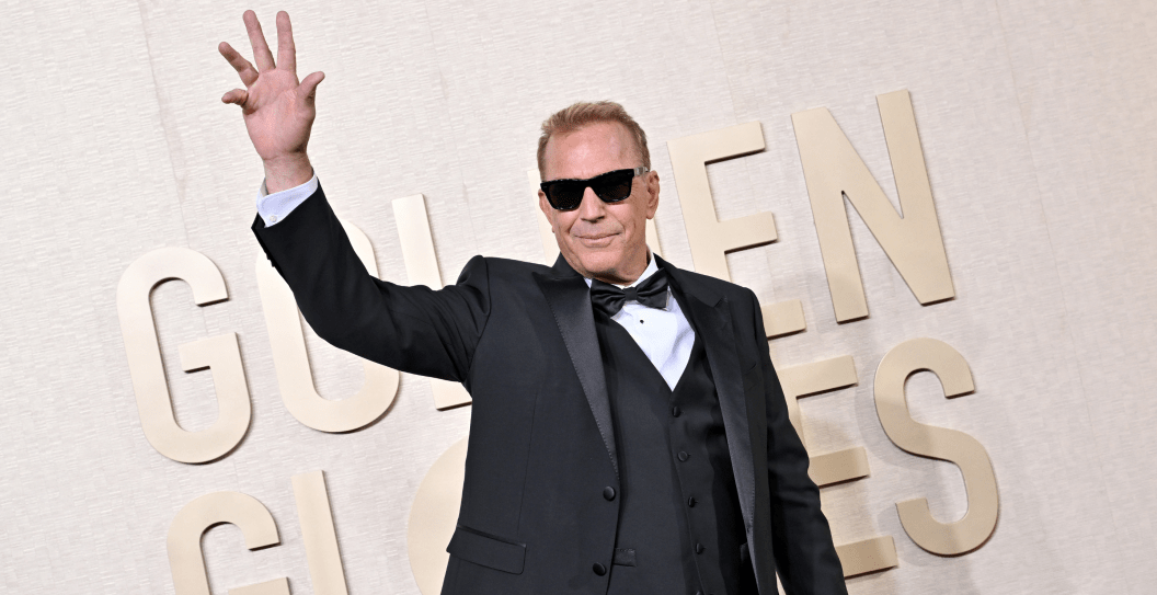 Kevin Costner attends the 81st Annual Golden Globe Awards at The Beverly Hilton on January 07, 2024 in Beverly Hills, California.