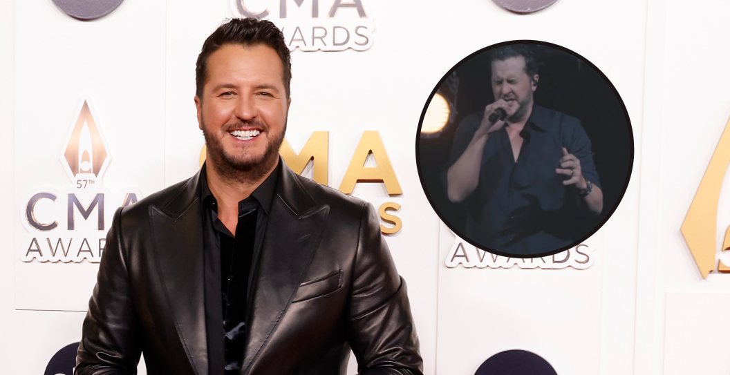 NASHVILLE, TENNESSEE - NOVEMBER 08: EDITORIAL USE ONLY: Luke Bryan attends the 2023 CMA Awards at Bridgestone Arena on November 08, 2023 in Nashville, Tennessee and screengrab via Bryan's Instagram.