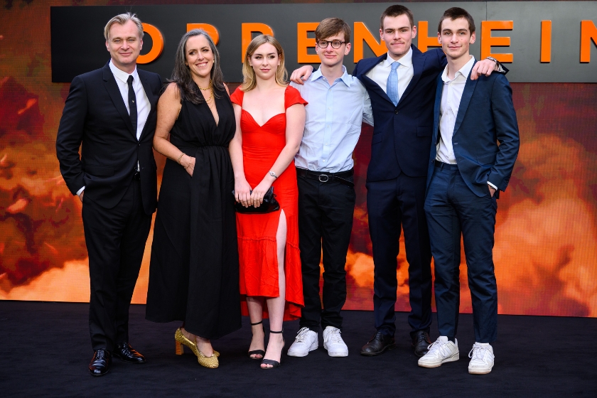  Christopher Nolan and family attend the "Oppenheimer" UK Premiere in 2023