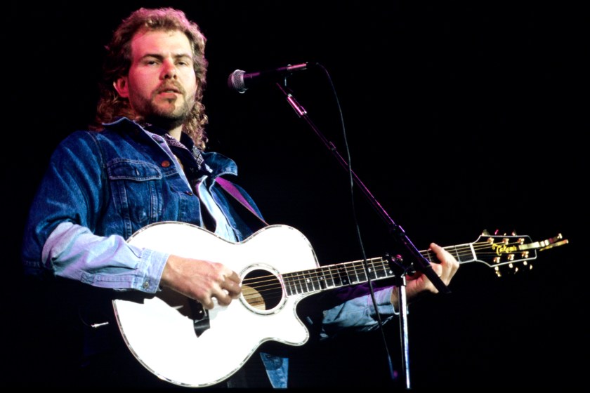 MOUNTAIN VIEW, CA - OCTOBER 14: Toby Keith performs at Shoreline Amphitheatre on October 14, 1993 in Mountain View California. (Photo by Tim Mosenfelder/Getty Images)