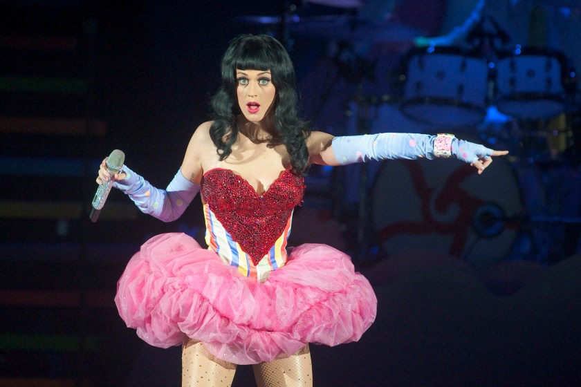 LONDON, UNITED KINGDOM - MARCH 17: Katy Perry performs on the opening night of her 'California Dreams' UK tour at Hammersmith Apollo on March 17, 2011 in London, England.