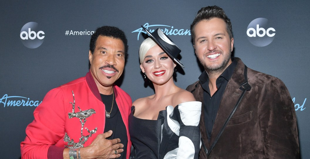 LOS ANGELES, CALIFORNIA - MAY 19: (L-R) Lionel Richie, Katy Perry and Luke Bryan attend ABC's "American Idol" Finale on May 19, 2019 in Los Angeles, California.