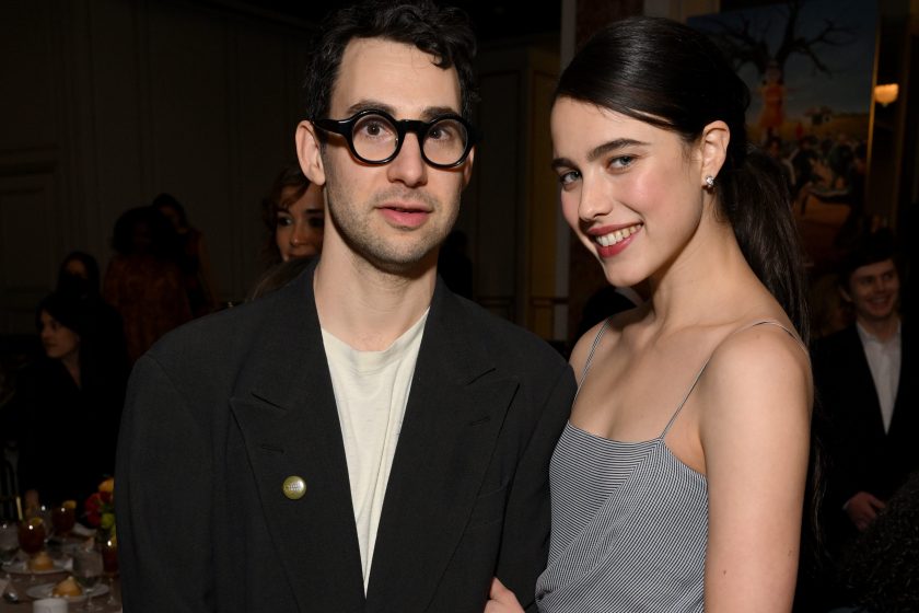 BEVERLY HILLS, CALIFORNIA - MARCH 11: (L-R) Jack Antonoff and Margaret Qualley attend the AFI Awards Luncheon at Beverly Wilshire, A Four Seasons Hotel on March 11, 2022 in Beverly Hills, California. 