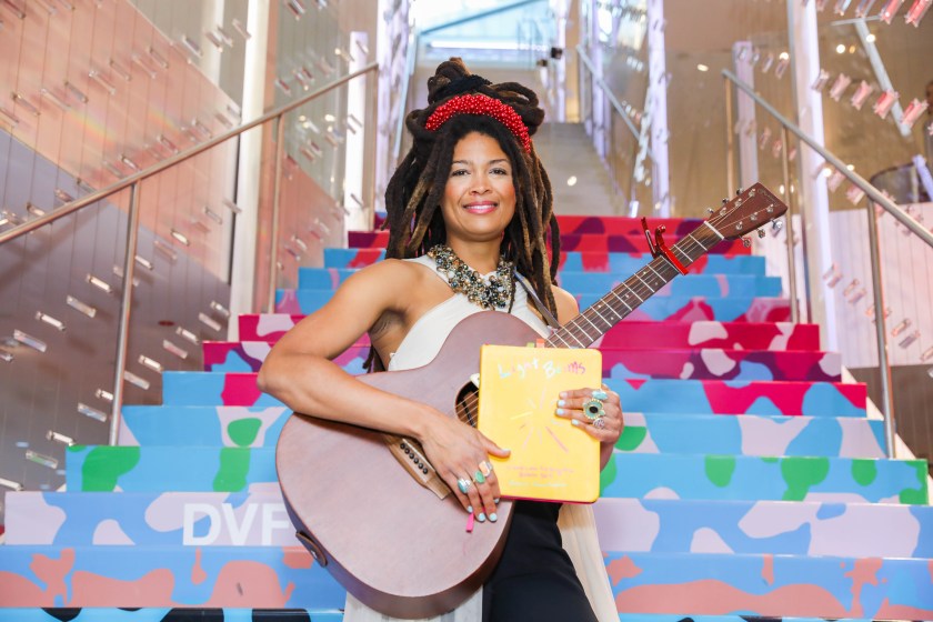 NEW YORK, NEW YORK - OCTOBER 12: Valerie June attends the Girls Write Now 2023 Awards at DVF Studio on October 12, 2023 in New York City.