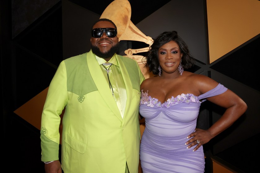 LOS ANGELES, CALIFORNIA - FEBRUARY 04: (L-R) Michael Trotter Jr. and Tanya Trotter of War and Treaty attend the 66th GRAMMY Awards at Crypto.com Arena on February 04, 2024 in Los Angeles, California. 