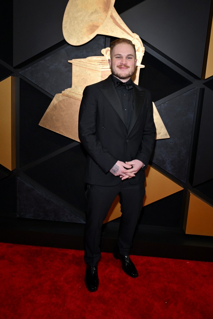 LOS ANGELES, CALIFORNIA - FEBRUARY 04: Zach Bryan attends the 66th GRAMMY Awards at Crypto.com Arena on February 04, 2024 in Los Angeles, California.