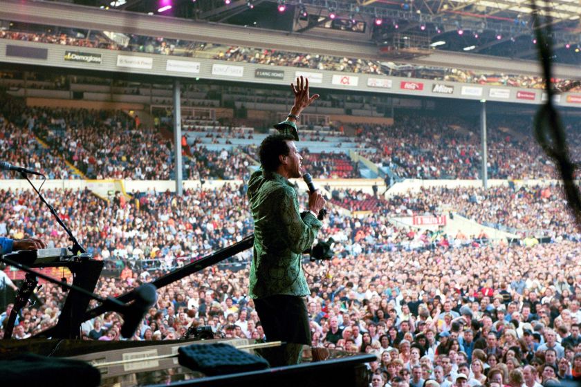 Lionel Richie Performing At Wembley Stadium, 
