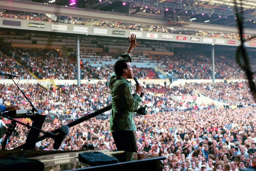 Lionel Richie Performing At Wembley Stadium,