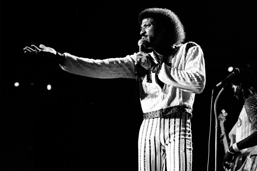 ATLANTA - August 8: Commodores with Lionel Richie perform at The Omni Coliseum in Atlanta Georgia. August 8, 1980 