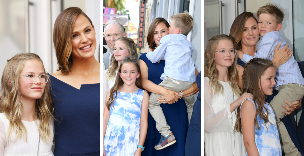 Jennifer Garner and her three children: Violet, Seraphina and Samuel