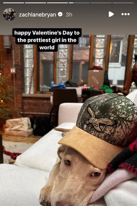 One of Zach Bryan's 2024 Valentine's Day posts.