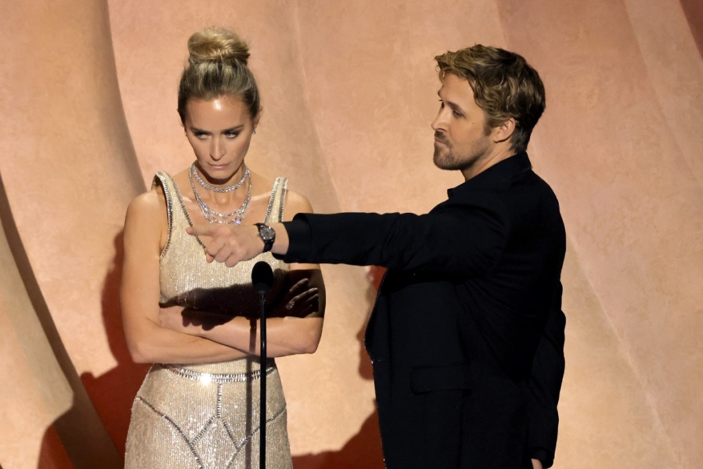 Emily Blunt and Ryan Gosling 2024 Oscars
