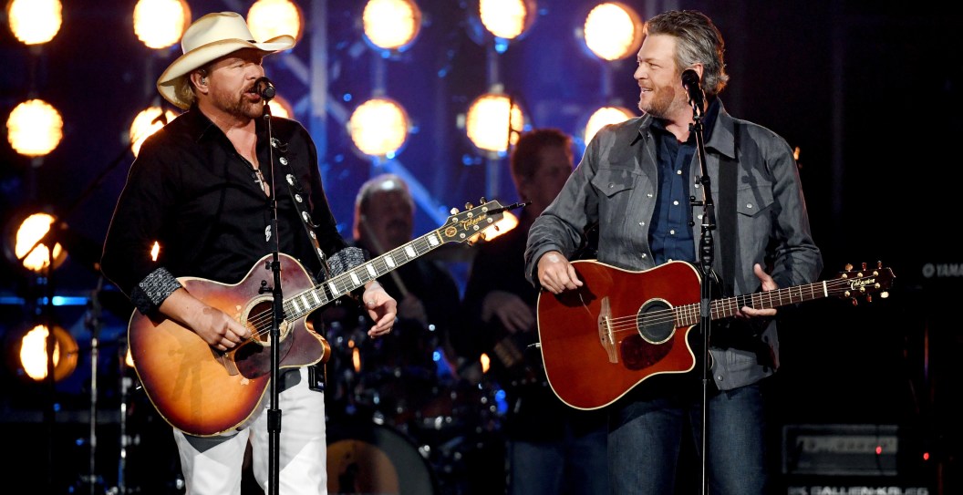 Blake Shelton Gutted That Toby Keith Won't Be at Oklahoma Concert