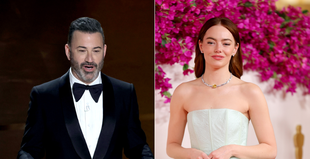 Jimmy Kimmel, Emma Stone 2024 Oscars