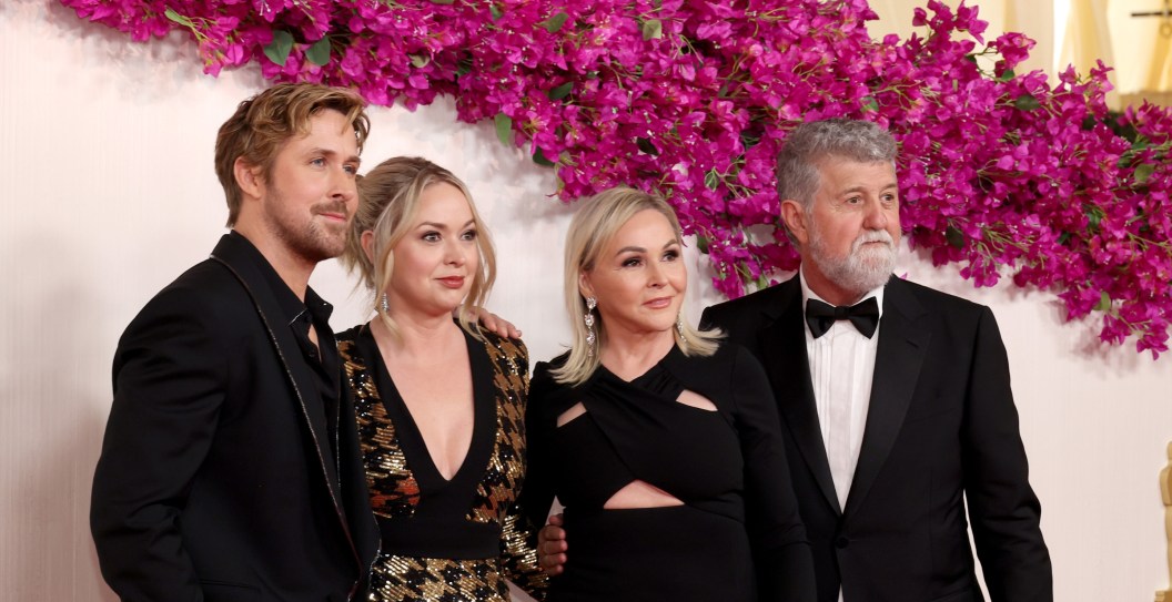 Ryan Gosling and his family at the 2024 Oscars