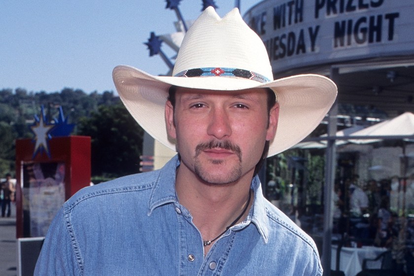 UNIVERSAL CITY, CA - MAY 9:   Singer Tim McGraw attend the 30th Annual Academy of Country Music Awards Nominees Reception on May 9, 1995 at Country Star Restaurant in Universal City, California.