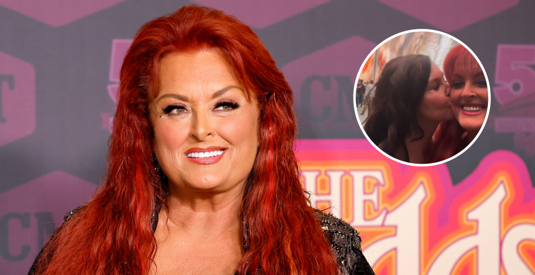 MURFREESBORO, TENNESSEE - NOVEMBER 03: Wynonna Judd attends The Judds Love Is Alive The Final Concert hosted by CMT at Murphy Center at Middle Tennessee State University on November 03, 2022 in Murfreesboro, Tennessee and screengrab from Wynonna's reel from a U2 concert.