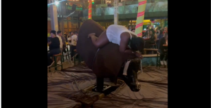 One Courageous Woman Has Unexpected Wardrobe Malfunction While Riding