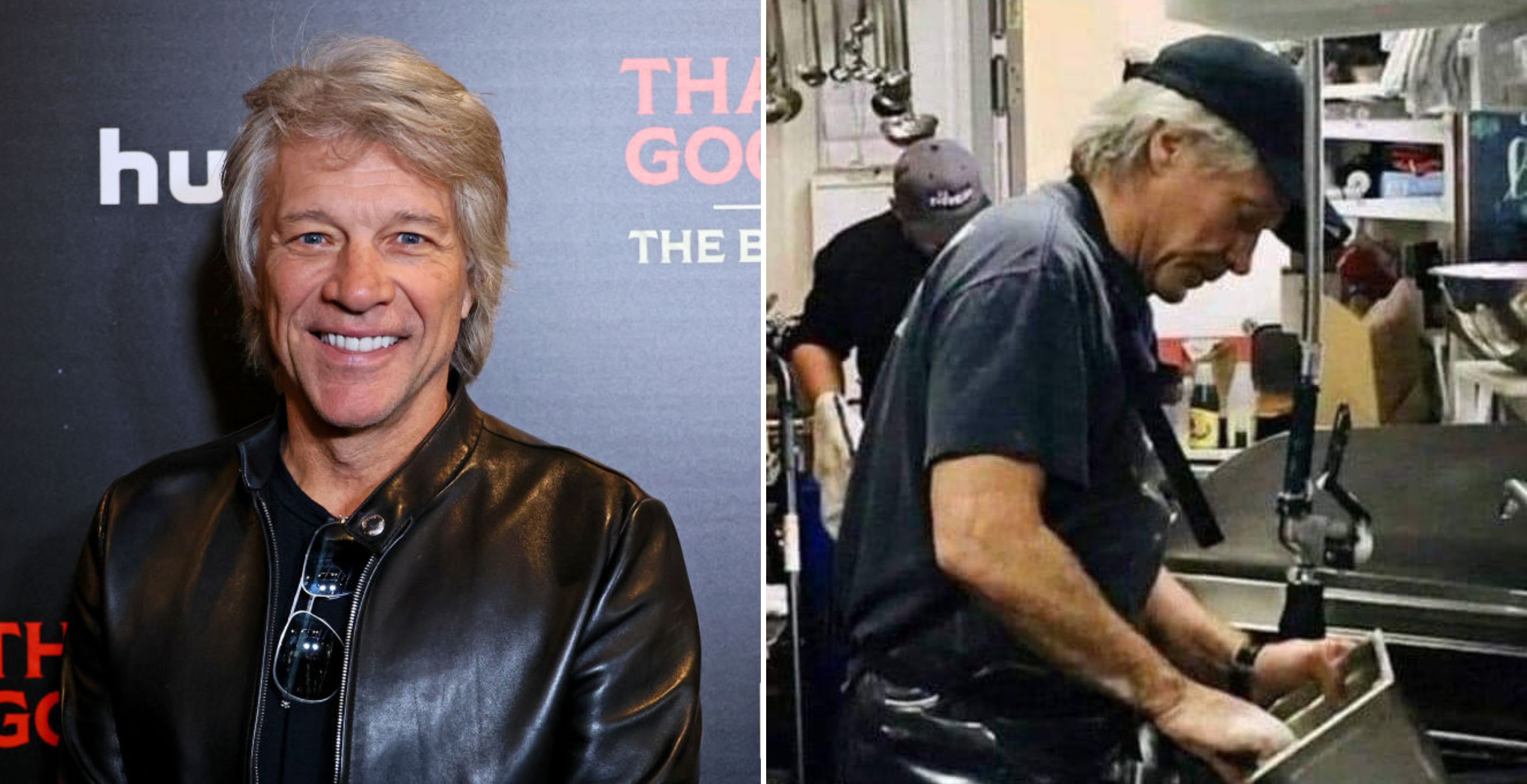 Photo Jon Bon Jovi Isn't Afraid To Roll Up His Sleeves And Washes Dishes To Help Those In Need
