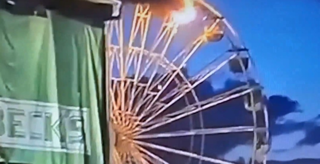 Wild Video Shows The Moment A Ferris Wheel Went Up In Flames During Music Video
