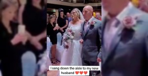bride-belts-shania-twain-as-she-walks-down-the-aisle-in-adorable-video