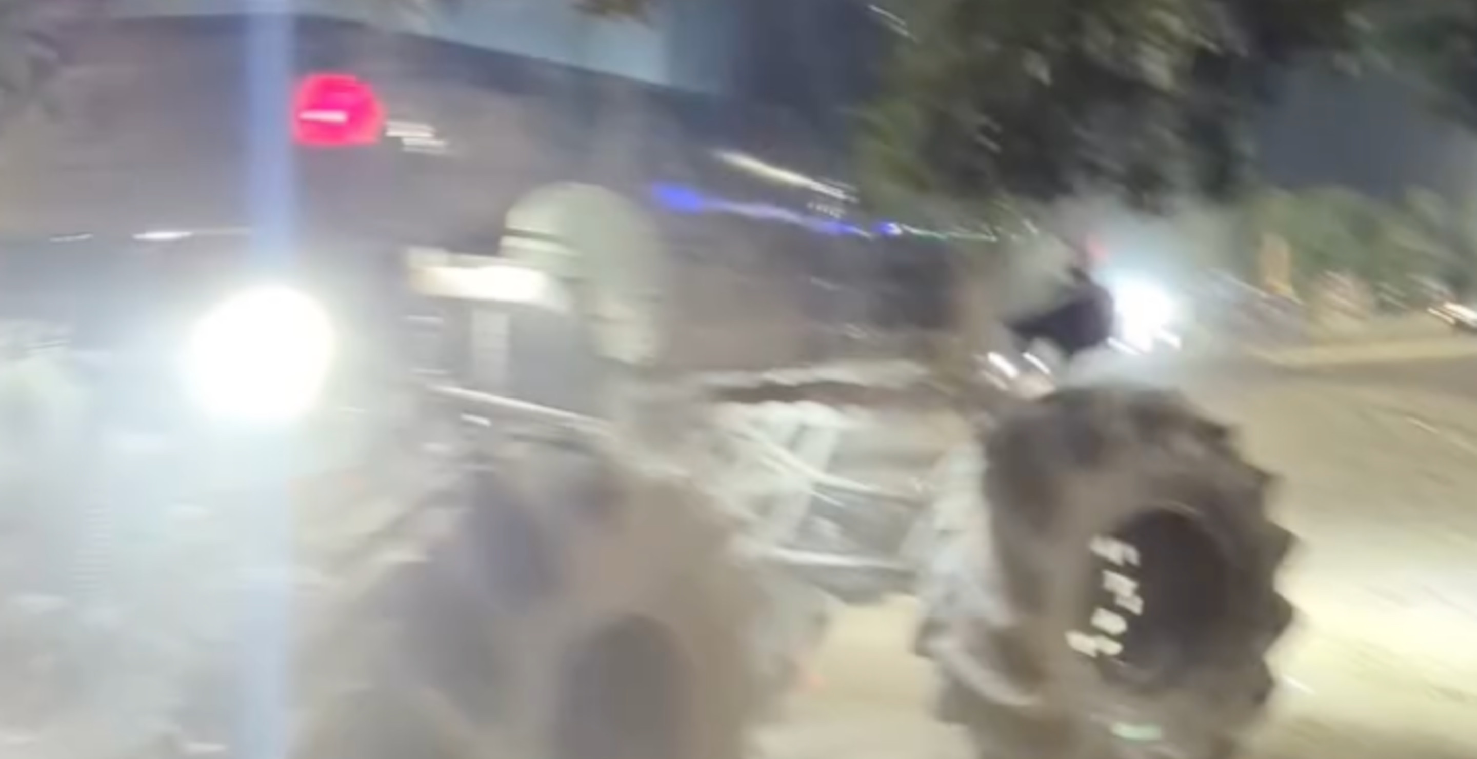 Monster Truck Drives Through Terrified Crowd, Smashing Through Several Vehicles