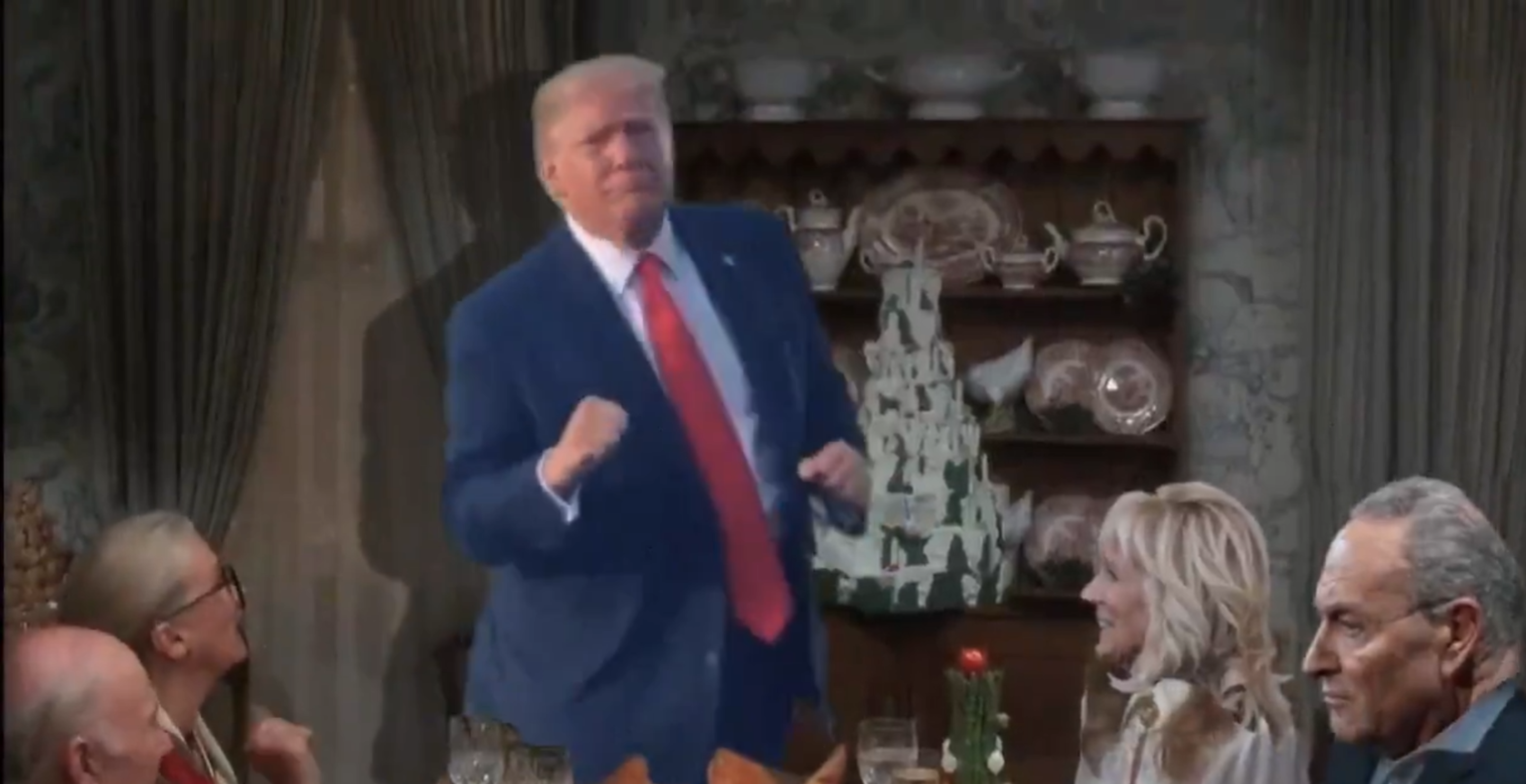 trump posts thanksgiving video