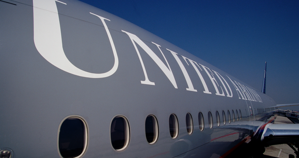 fire in cabin of United Airlines flight