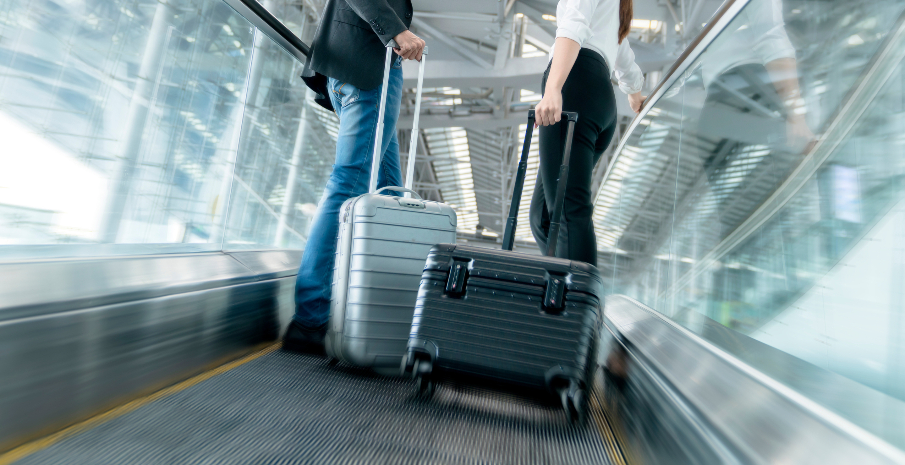 woman loses leg after getting caught in travelator