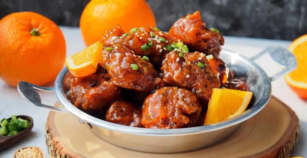 Orange ginger chicken wings sauce
