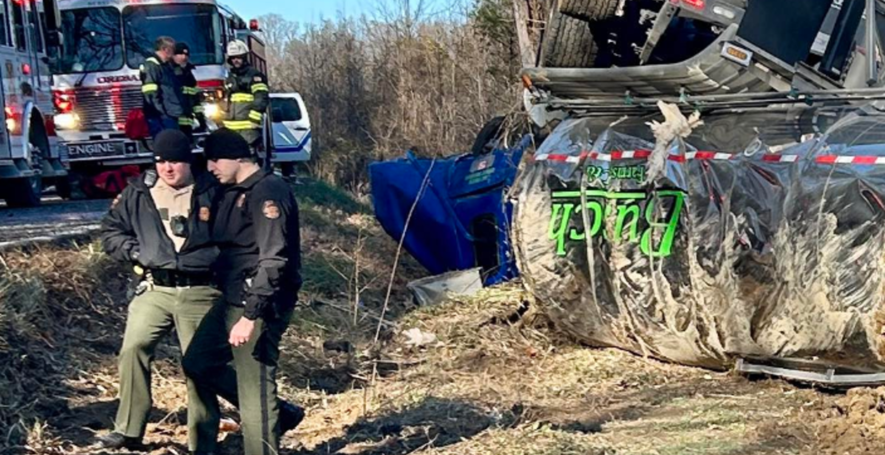 tanker full of chocolate overturned on highway