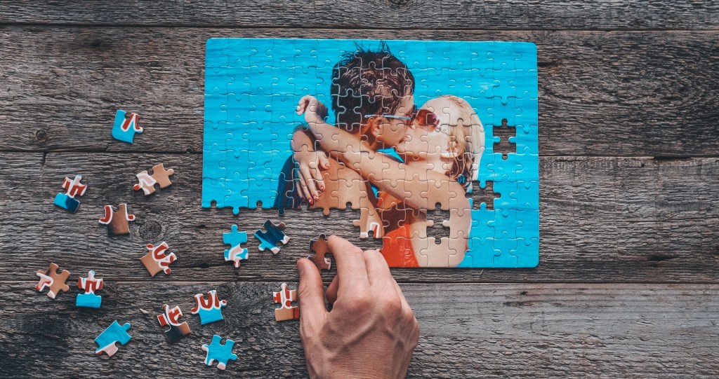 At Home Valentine's Date Night Photo Puzzle