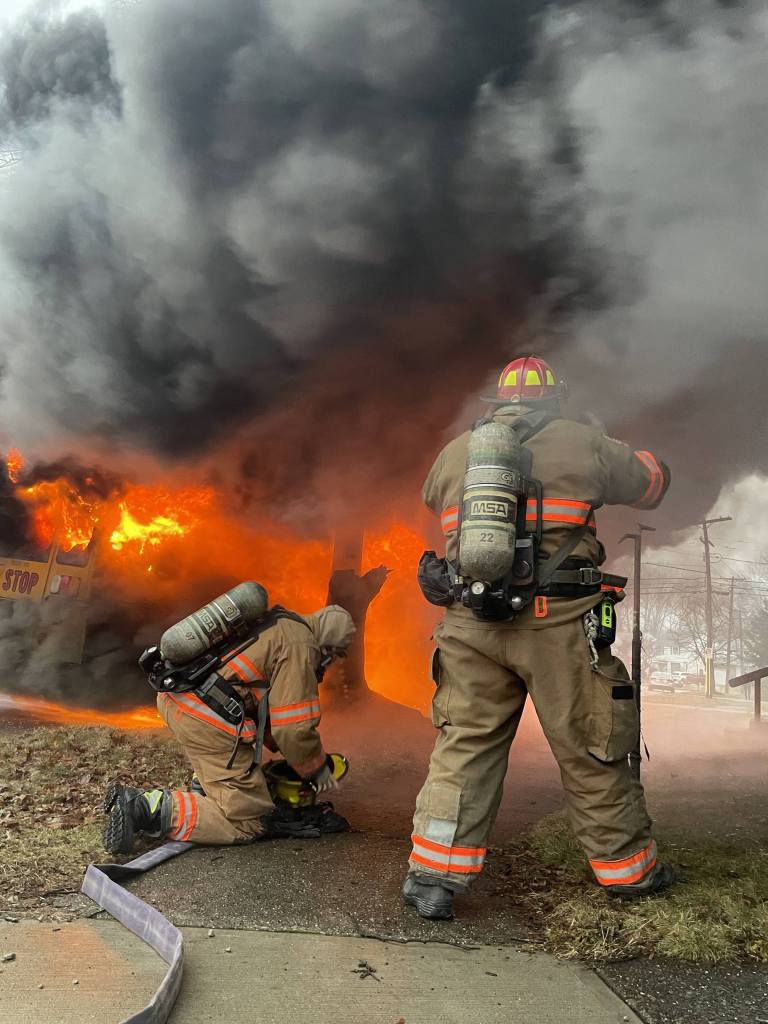 School Bus Catches Fire With 15 Students On Board, Driver Springs Into Action