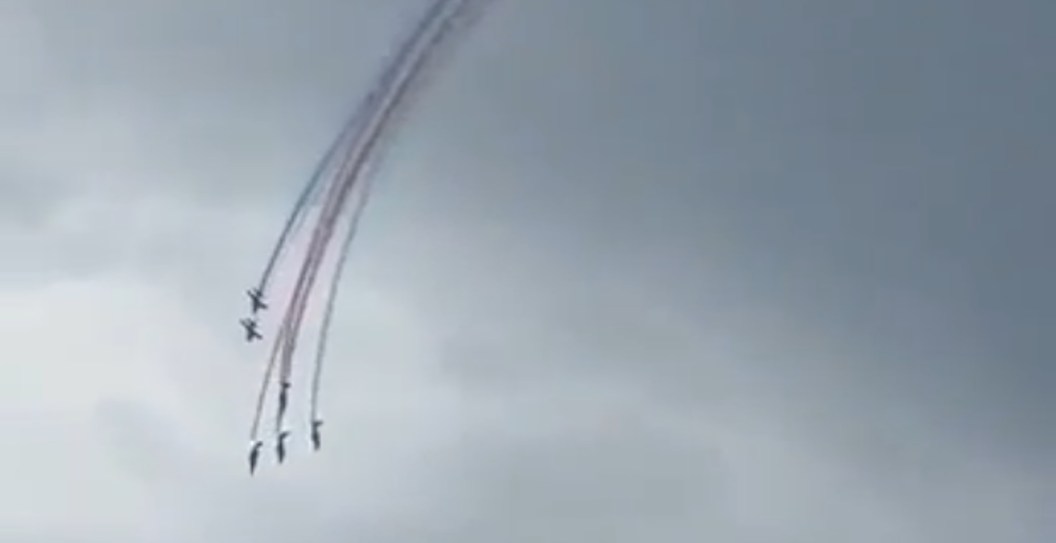 Two Jets Smash Into Each Other In Mid-Air During Rehearsal For Stunt