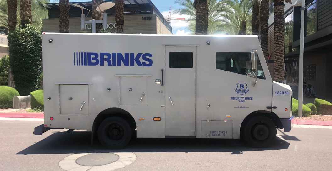 Brinks Home Security Company Armored Truck