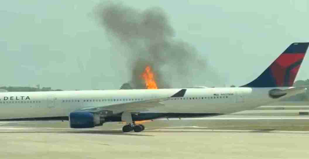 300 People Evacuated After Delta Flight Catches Fire On The Runway