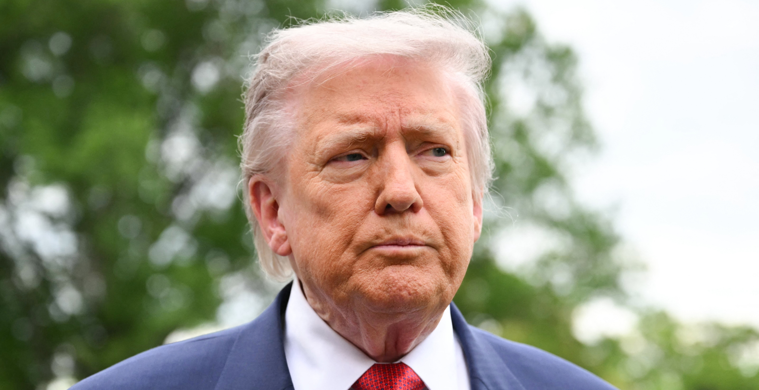 Donald Trump speaks on the NFL