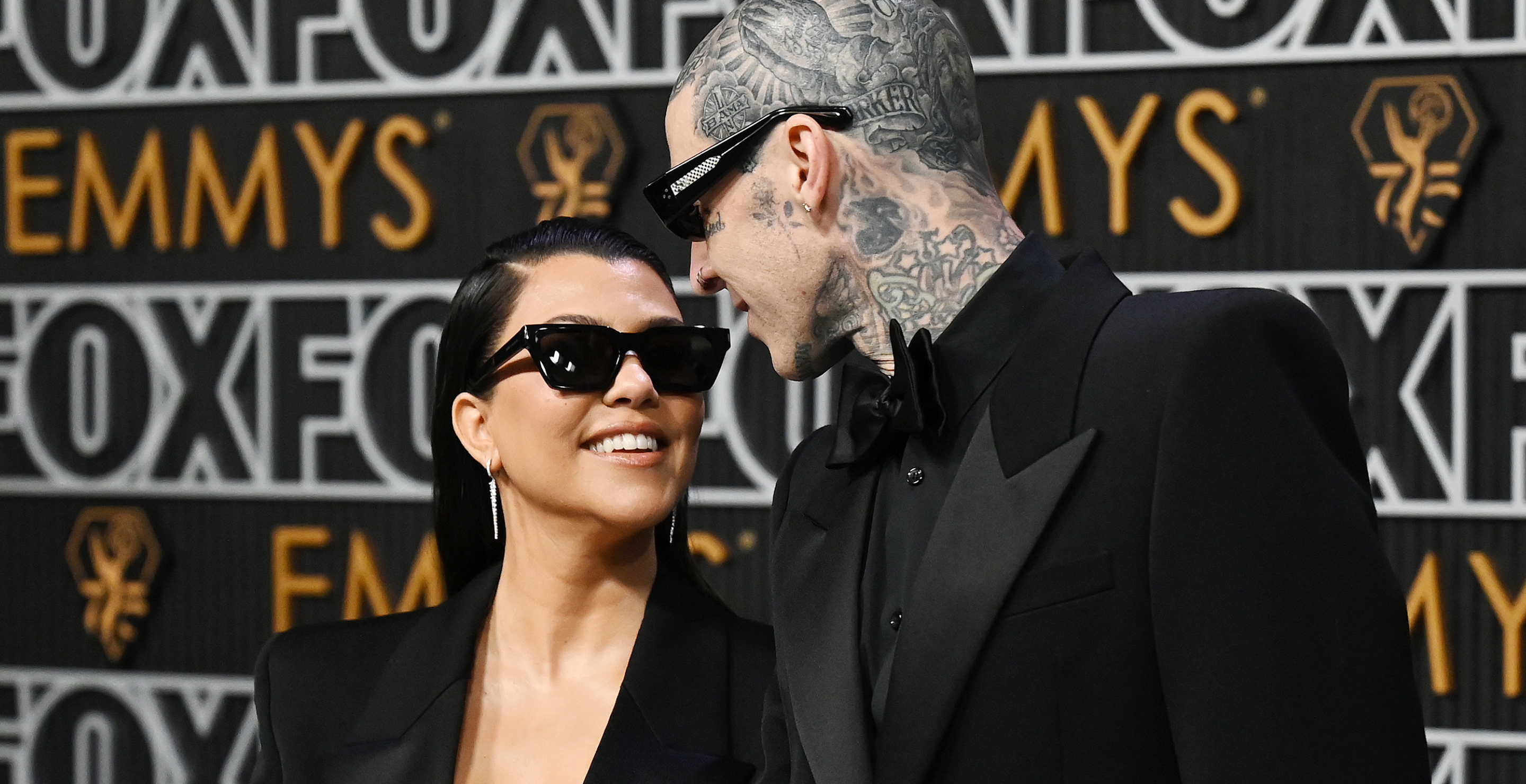 Kourtney Kardashian and Travis Barker