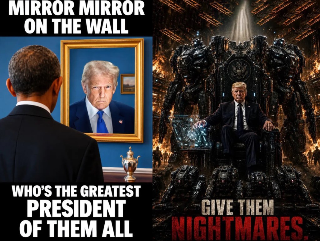 Trump Shares Bizarre AI Image of Himself Arm-Wrestling Late Supporter Hulk Hogan And Winning