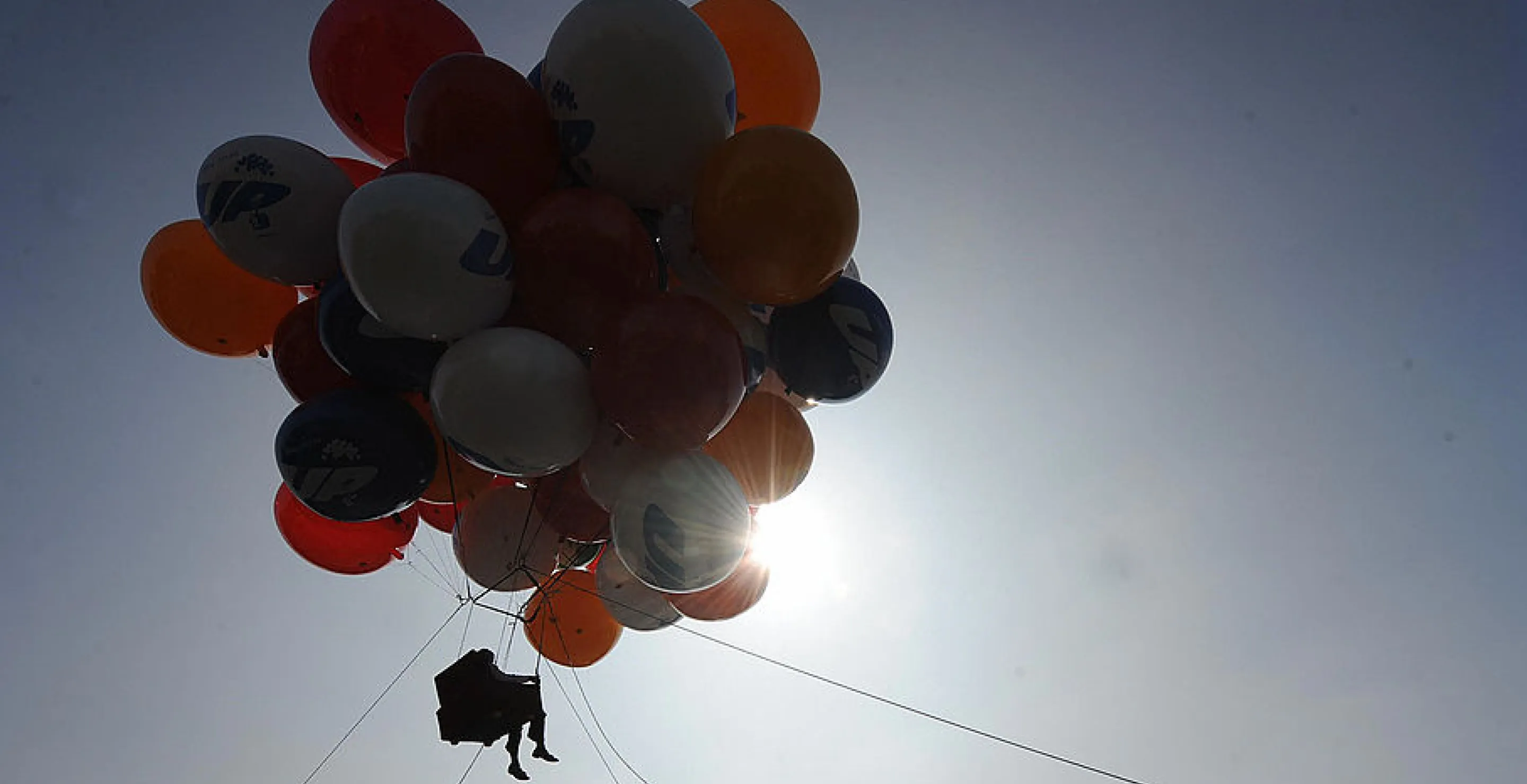 Real-Life 'Up' Adventure Takes Flight as Man Uses 94 Balloons to Cross the Desert