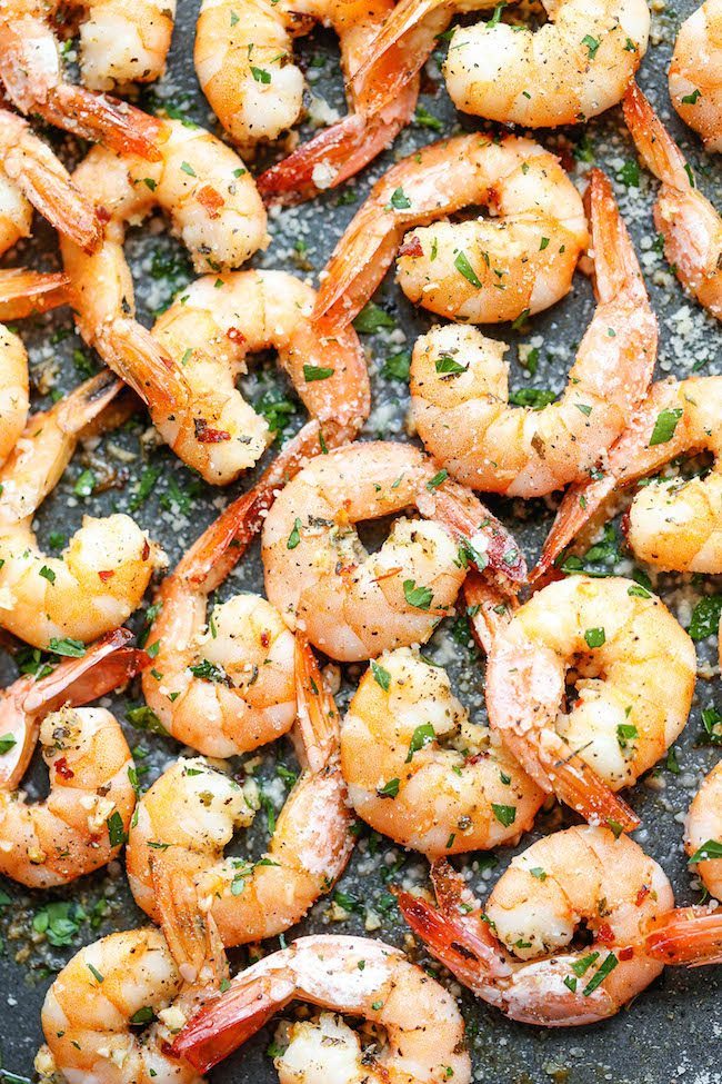 sheet pan - garlic - roasted- shrimp
