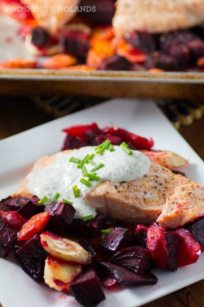Sheet pan- Roasted-Salmon-and-Root-Vegetables