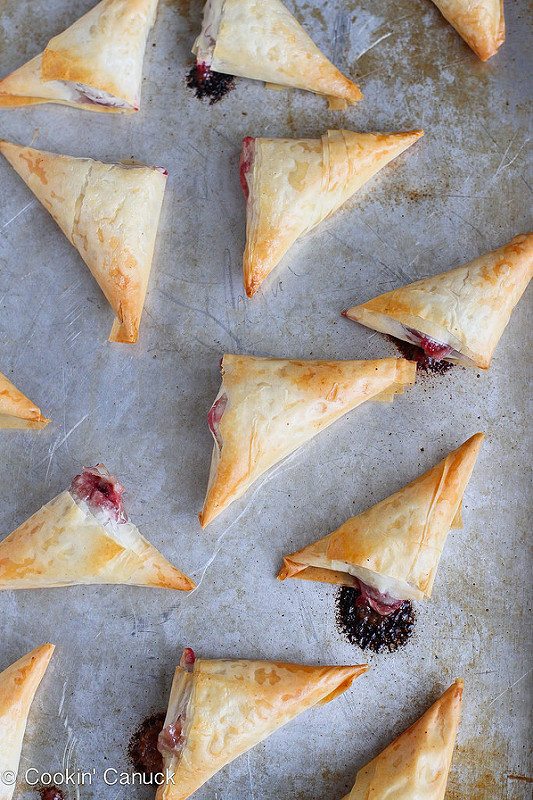 cranberry phyllo turnovers
