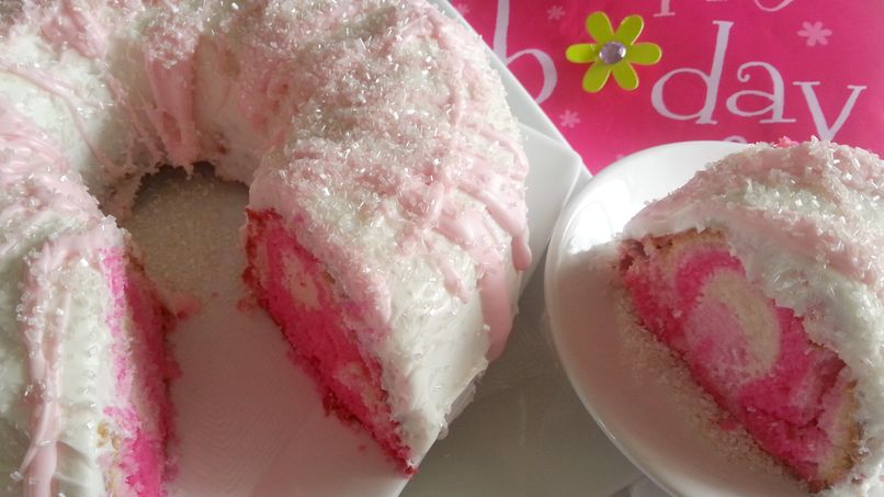 pink camo cake